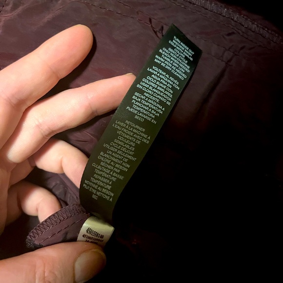 White House Black Market maroon wind breaker jacket size 8 - Picture 9 of 9